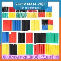 Túi Ống Co Nhiệt Đủ Màu Đủ Cỡ, Ống Gen Loại 164328530 Ống - Hàng Chính Hãng NAVIVU - Túi 164 ống