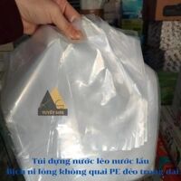 Túi PE DẺO 3.5 Zem - Bịch ni lông không quai đựng nước lèo nước lẩu trong dai                         &nbsp(&nbsp4x7cm&nbsp)