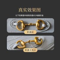 Túi phần cứng bút cảm ứng mạ Chrome sơn Nút Dây Kéo trang sức sửa chữa Đồng hồ màu đen kim loại