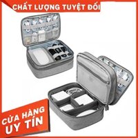 Túi Phụ Kiện Đa Năng Cao Cấp, Đựng Pin Điện Thoại, Sạc Dự Phòng