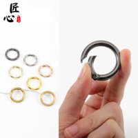 Túi Phụ Kiện Khóa Túi Thắt Lưng Vòng Mở Vòng Kim Loại Lò Xo Vòng Tròn Khóa Mở Vòng Kim Loại Khóa Phụ Kiện