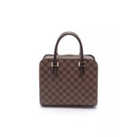 Túi Pre-loved LOUIS VUITTON Triana Damier ebene Handbag PVC leather Brown 62C14AC7D7FD8AGS