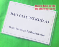 Túi PVC đựng căn cước, giấy tờ A3, A4, A5, A6, A7, Passport, Sổ hồng, sổ hộ khẩu, bảo hiểm y tế... chính hãng bamarau - Túi đựng giấy tờ khổ A3