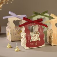 Túi quà Best Wishes CN quai sóng A-77 (11.5x8x7.5cm) - Or