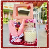 Túi Quà Nến Thơm sang trọng ( tặng đèn chớp)  _ Quà tặng Sinh nhật , Tốt Nghiệp