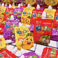 Túi quà tặng cho trẻ em, túi ăn nhẹ giải trí cho học sinh, 80g thạch có thể mút, nhiều hương vị trái cây, thạch có thể mút hỗn hợp