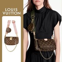 Túi quai chéo nữ - LV 3 chi tiết - Multi Pochette Accessoires - Super Fullbox