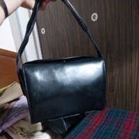 túi quai xách da thật dáng hộp độc lạ vừa điện thoại si Nhật size  21x15x6