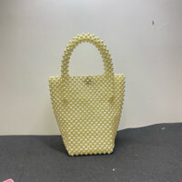 túi quai xách kết hạt cườm, túi handmade thời trang