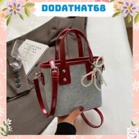 Túi quai xách túi đeo chéo dáng đẹp thời trang phong cách Hàn Quốc phối Nơ Ngọc siêu xinh Dodathat68 902