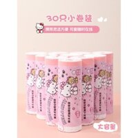 Túi rác dây rút Sanrio Collaboration Hello Kitty, túi cầm tay, dùng trong ký túc xá, nhà bếp, dùng một lần, dày dạn