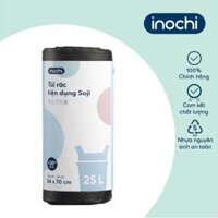 Túi rác tiện dụng Inochi - Soji 25L x 28 túi Size Mcó quai cầm