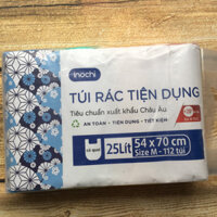 Túi Rác Tự Hủy Inochi 25 Lít Có Quai  Lô 04 Túi 04 màu, Kích Thước 54 x 70 cm, 112 túi