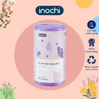 Túi rác tự huỷ sinh học có quai tiện dụng dạng cuộn nhiều màu, nhiều mùi hương dài và dai hơn 20 - Chính hãng inochi. - 1C10L Hương Lavender