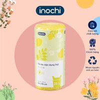Túi rác tự huỷ sinh học có quai tiện dụng dạng cuộn nhiều màu, nhiều mùi hương dài và dai hơn 20 - Chính hãng inochi. - 1C25L Hương Chanh