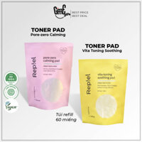 Túi refill 60 miếng Toner Pad Vita Toning Soothing Pad -  Pore Zero Calming Pad REPIEL