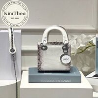 Túi sách nữ D.R la.dy, Size17,20cm,Chất liệu da cá sấu non, Fom đứng,Full phụ kiện,Chuẩn auth
