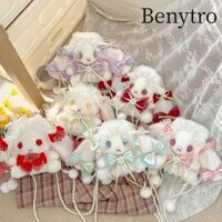 Túi sang trọng BENYTRO, Túi đeo vai thỏ công chúa, Túi đeo chéo thỏ tai dài dây chuyền Kawaii