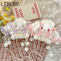 Túi sang trọng LTBLBY, Túi đeo vai thỏ Kawaii, Túi đeo chéo dây chuyền công chúa ngọt ngào
