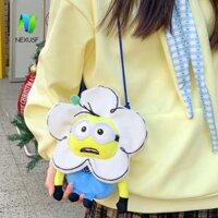 Túi sang trọng NEXUSF Labububu, Túi đeo chéo Minion ngoại vi phim, Túi đeo vai búp bê hoạt hình bằng vải Polyester mềm mại Kawaii
