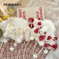 Túi sang trọng PENEAKY, Túi đeo vai Kawaii Lolita, Túi đeo chéo công chúa dây chuyền thỏ dài