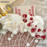 Túi sang trọng RANGEJUCE, Túi đeo vai công chúa Kawaii, Túi đeo chéo hình thỏ dài tai ngọt ngào