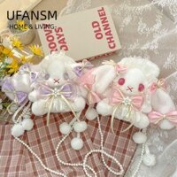 Túi sang trọng UFASM, Túi đeo vai công chúa thỏ, Ví đeo vai thỏ dài tai Kawaii