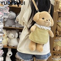 Túi sang trọng YudhUI, Ba lô hình búp bê Milo hoạt hình 40cm, Túi đi học thông thường phong cách Nhật Bản Kawaii
