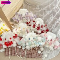 Túi sang trọng ZHOLINGHO, Túi đeo vai công chúa thỏ, Ví thỏ tai dài dây chuyền Kawaii