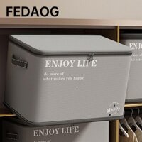 Túi sắp xếp quần áo FEDAOG, có thể gập lại với khóa mật khẩu Hộp lưu trữ quần áo, Vải không dệt cỡ lớn Tủ quần áo chống bụi Hộp đựng quần áo gia đình