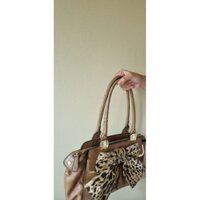 Túi si da thật hiệu Mỹ Nine West màu nâu