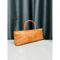 túi si dáng xách ta.y da rắn thật thuộc màu cam của Nhật - MS2