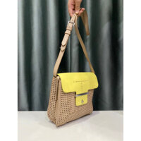 túi si hiệu ANN TAYLOR của Mỹ da bò thật khắc lazer - MS2