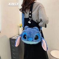 túi stitch TúI ChéO Cho Bé Trai Balo HìNh Thú TúI đI Sinh Cho Mẹ Và Bé TúI đEo Vai VảI BôNg HìNh NhâN VậT HoạT 27 X 22CM