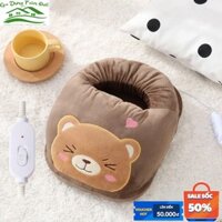 Túi sưởi ấm chân cắm điện hình thú giữ nhiệt túi sưởi ấm chân tay sạc điện hàn quốc mùa đông giữ ấm tốt