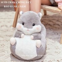 Túi sưởi chân không dây sạc điện an toàn, Combo 2 túi sưởi chân tay hình chuột hamster đáng yêu