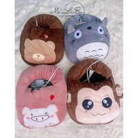 Túi sưởi chân, ủ ấm chân cắm điện LOẠI XỊN giữ nhiệt cho người lạnh chân hình thú dễ thương