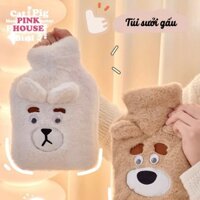 Túi sưởi gấu mini giữ nhiệt nhiều màu sắc đa năng mùa đông - Túi chườm cầm tay dễ thương có thể giặt