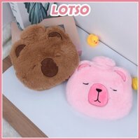 Túi Sưởi, Túi Chườm Vải Lông 3D Hoạt Hình Giữ nhiệt Nóng Lạnh Giảm Đau Lotso VN - ls006005
