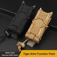 Túi Tạp Chí Đơn 9 Mm Di Động Ngoài Trời Molle Đèn Pin Túi Đựng Đèn Pin Chống Mài Mòn Cho Đi Bộ Đường Dài