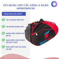 TÚI TENIS ĐỰNG VỢT CẦU LÔNG SPORT HUOSE 4 NGĂN TIỆN LỢI VÀ AN TOÀN LẠI NĂNG ĐỘNG