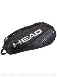 Túi Tennis Head Tour Team 6R Combi Bag 2018 Black/Silver (283128BKSL)