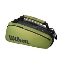 Túi Tennis Wilson Blade V8 Super Tour 9 Pack Green/Matte/Black #WR8016801001
