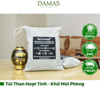 Túi Than Hoạt Tính Khử Mùi Phòng Ngủ, Phòng Khách, Nhà Vệ Sinh REFRESH- DAMAS 350g/600g - 100% Than Hoạt Tính Khử Mùi