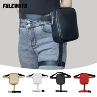 Túi thắt lưng FILEWOTO, Túi đeo thắt lưng chống thấm nước dung tích lớn, Da PU đùi Dây nịt chân Ví nữ