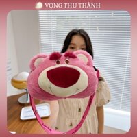 [Túi Thú Bông] VTTG27 Túi Đeo Chéo Hình Thú Bông Gấu Dâu Phong Cách Lolita Dễ Thương