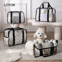 Túi Thú Cưng Mùa Hè Mới Thoáng Khí Đeo Ngang Cho Chó Túi Xách Mèo Túi Lưới Sợi Nylon Di Động