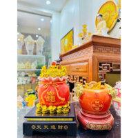 Túi Tiền Kim Bảo  + Bát Tụ bảo tài lộc