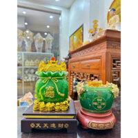 Túi Tiền Kim Bảo + Bát Tụ Bảo Tài Lộc Cao Cấp