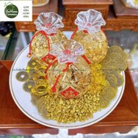 Túi tiền phong thủy túi vàng thỏi vàng hồ lô tài lộc hút tài hút lộc